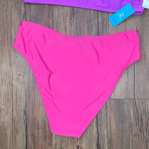 Cupshe Vibrant Pink and Purple Bikini NWT - Picture 3 of 5